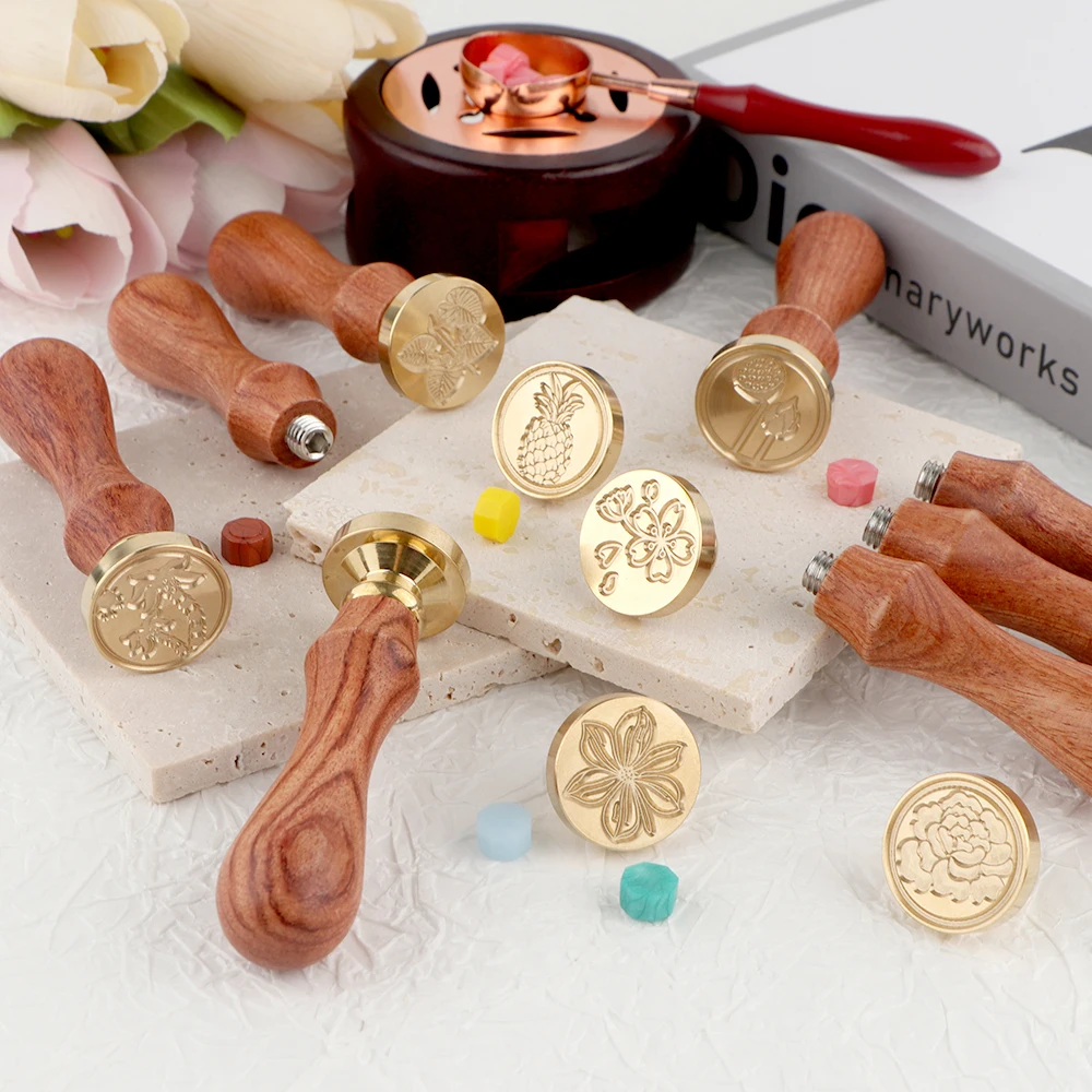 Wax Seal Stamp Set - 왁스 씰 스탬프 세트: 탈착 가능한