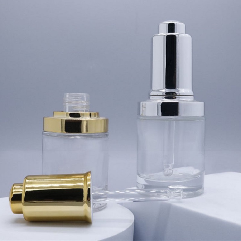 30ML 투명 유리병 실버/골드 펌프 드로퍼 로션 에멀 - Gel Refill Pack 리뷰 및 가격