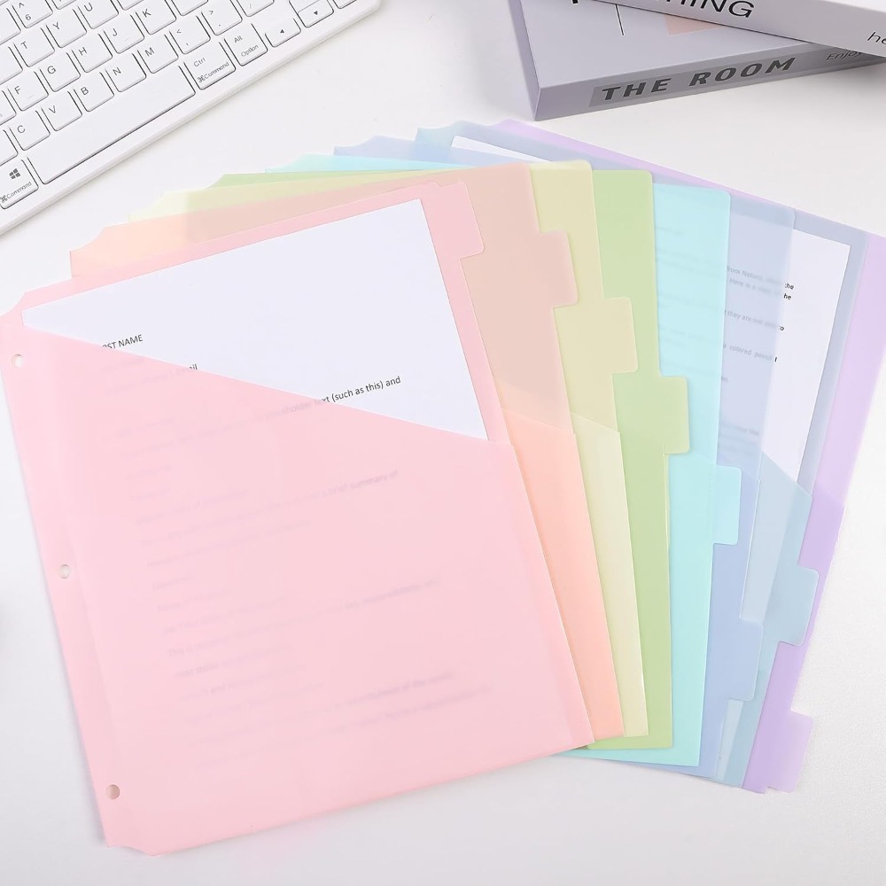 8개 A4 파스텔 바인더 디바이더 3링 바인더 8탭 디 - Tab Divider A4 리뷰 및 가격