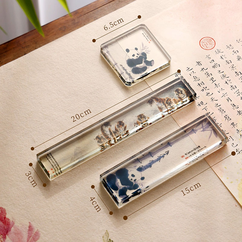 중국 서예용 크리스탈 유리 페이퍼웨이트 1개, 헤비 듀 - Paper Weight Crystal 리뷰 및 가격