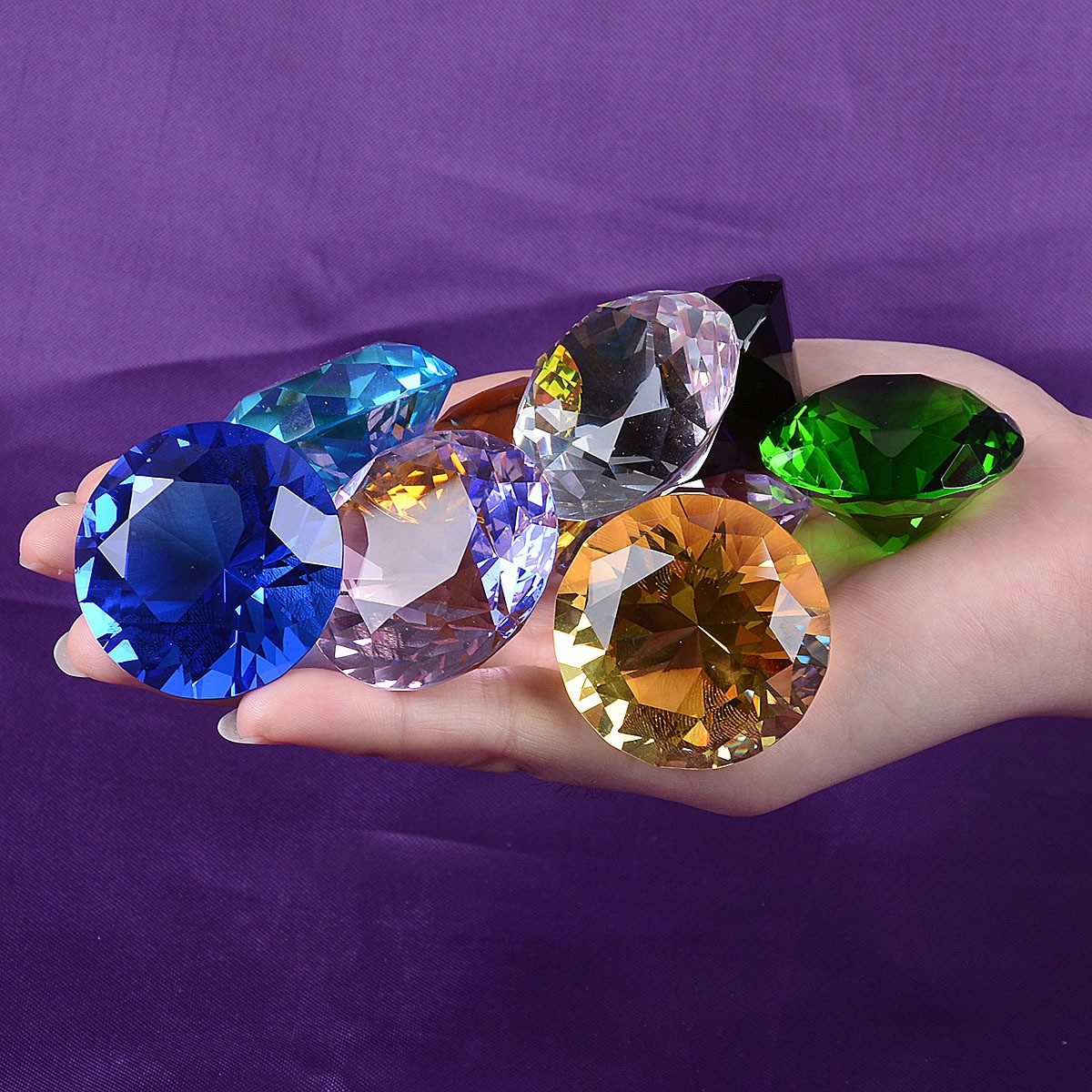 1pcs 크리스탈 다이아몬드 모양의 문진 장식 컷 유리 - Paper Weight Crystal 리뷰 및 가격